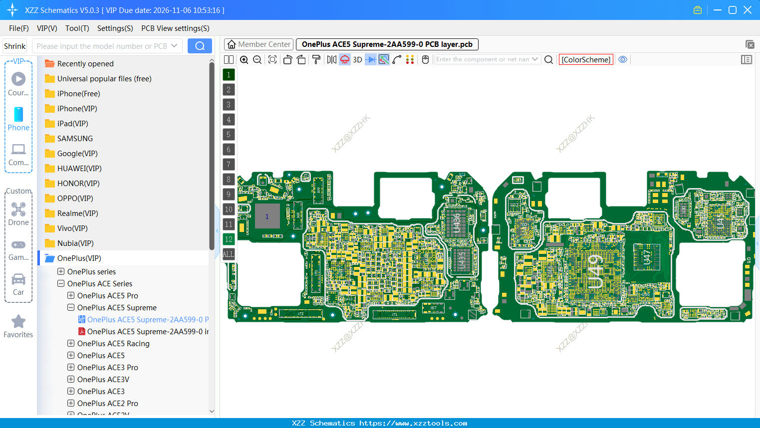 OnePlus ACE5 Supreme-2AA599-0 PCB Layer